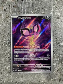 Pokemon TCG Pecharunt SVP129 Illustration Rare Black Star Promo Holo SEALED - Image 1