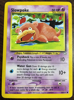 Pokemon TCG - Vintage Slowpoke 73/111 Neo Genesis Unlimited Non Holo - MP - Image 1