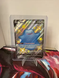 Ditto V SV118/SV122 Shining Fates: Shiny Vault Holo Rare Pokemon TCG - Image 1
