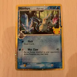 Mimikyu SWSH136 Pokemon Celebrations 25th Anniversary Black Star Promo NM - Image 1