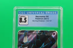 CGC 8.5 - Necrozma GX #134/147 - Burning Shadows - Full Art Pokemon - NM/Mint+ - Image 2