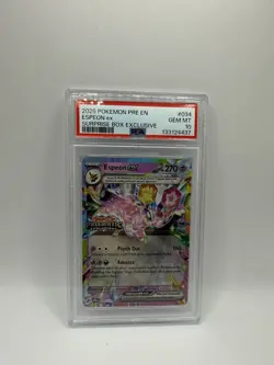 ESPEON EX 2025 POKEMON PRISMATIC SURPRISE BOX EXCLUSIVE 034/131 PSA 10 Q0004 - Image 1