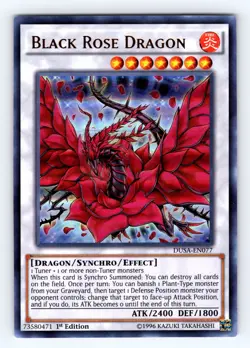 Yugioh Black Rose Dragon DUSA-EN077 Ultra Rare - NM 💎 - Image 1