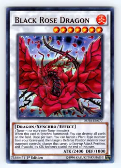 Yugioh Black Rose Dragon DUSA-EN077 Ultra Rare - NM 💎 - Image 1