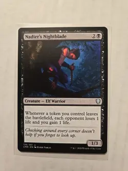 Nadier's Nightblade - Commander Legends - LP - Uncommon - Creature - Image 1