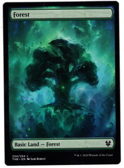 MTG SkeenAB Full Art Basic Land Forest 254/254 Theros Beyond Death NM - Image 1