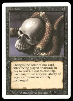 MTG Deathlace - Revised Edition - Rare - Magic the Gathering - Image 1