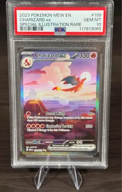 Pokemon TCG PSA10 Charizard ex 151 199/165 Special Illustration Rare - Image 1