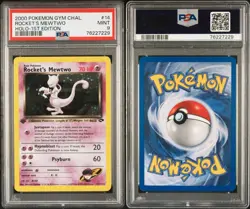 Pokemon Rocket's Mewtwo 14/132 PSA 9 Mint Gym Challenge 1st Edition Holo Rare - Image 3