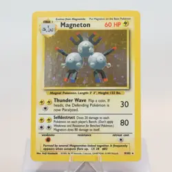 Pokemon TCG - Magneton 9/102 Base Set Holo Rare WOTC - EXC/NM - Image 2