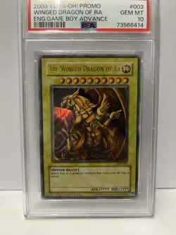 Konami The Winged Dragon of Ra Ultra Rare GBI-003 PSA 10 English - Image 2
