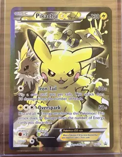 Pikachu EX XY124 XY Black Star Promo 2016 Full Art Holo | Pokemon Card TCG - Image 1