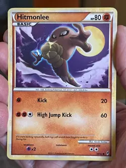 POKEMON HITMONLEE 58/95 UNCOMMON CALL OF LEGENDS LP CARD - Image 1
