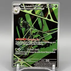 Team Rocket's Spidops 187/182 Destined Rivals Illustration Rare Pokemon Card - Image 1