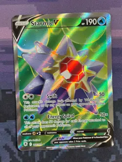 Starmie V 166/189 Pokemon Astral Radiance Rare Ultra Near Mint Card NM - Image 1