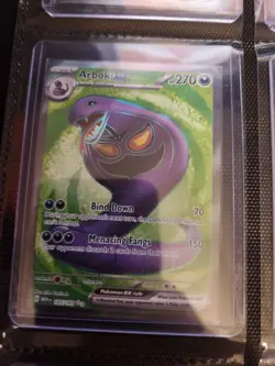 Pokemon Arbok EX TCG Scarlet Violet-151 Holo Ultra Rare Card 185/165 - Image 1