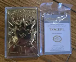 Pokemon 23K Gold Plated Togepi Trading Card 1999 Burger King Limited Edition - Image 2