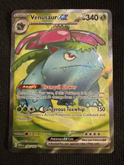 Pokemon 2023 SV151 Venasaur EX Full Art Card 182/165 Scarlet & Violet - Image 1
