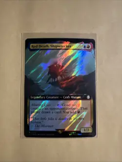 MTG Red Death, Shipwrecker PIP 0954 R NM Surge Foil Extended Art - Image 1