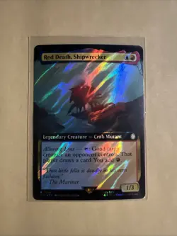 MTG Red Death, Shipwrecker PIP 0954 R NM Surge Foil Extended Art - Image 2