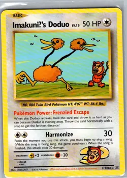 ImakuniU's Doduo 112/108 Non Holo XY - Evolutions - Pokemon Card - NM - Image 1