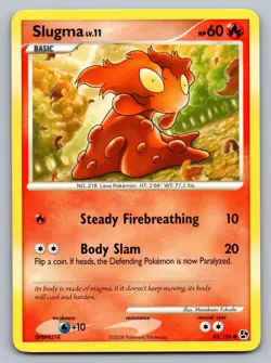 Pokemon TCG Great Encounters Slugma 83/106 - Image 1