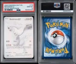 PSA 10 Reshiram ex 173/086 Pokemon Scarlet & Violet White Flare 2025 BWR - Image 3