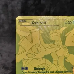 Pokemon TCG Zekrom (Secret Rare) 115/113 Legendary Treasures Holo Gold Full Art - Image 3