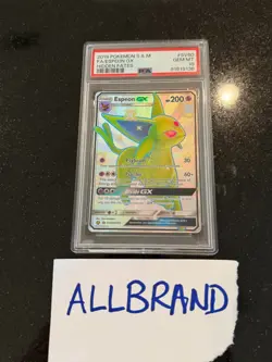 2019 Pokemon Hidden Fates Espeon GX #SV60/SV94 Full Art Shiny PSA 10 GEM MINT - Image 1