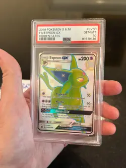 2019 Pokemon Hidden Fates Espeon GX #SV60/SV94 Full Art Shiny PSA 10 GEM MINT - Image 5