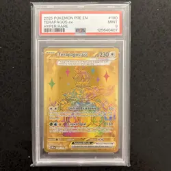 Pokemon TCG Terapagos EX Prismatic Evolutions 180/131 Mint PSA 9 - Image 1