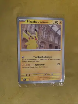 Pokemon Pikachu at the Natural History Museum Sealed Jumbo Promo SVP #2 - Image 1