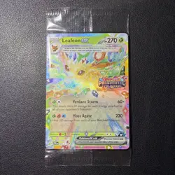 Leafeon ex Pokemon Prismatic Evolutions Stamp 006/131 Surprise Box Promo Sealed - Image 1