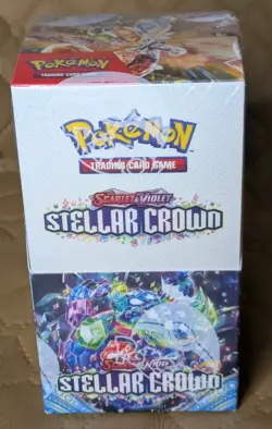 Pokemon STELLAR CROWN Half Booster Box (18 Packs) Brand NEW SEALED - Image 1