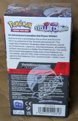 Pokemon STELLAR CROWN Half Booster Box (18 Packs) Brand NEW SEALED - Image 3
