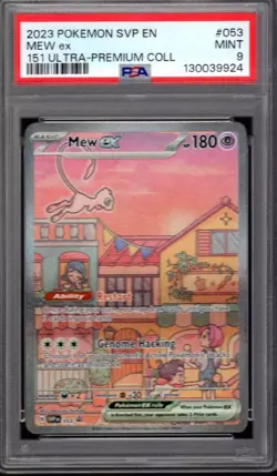 MEW EX PSA 9 #053 2023 POKEMON SVP EN-SV BLACK STAR PROMO 151 ULTRA-PREM COLL - Image 1
