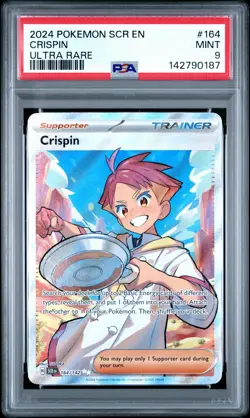 2024 POKEMON SCR EN-STELLAR CROWN ULTRA RARE #164 CRISPIN PSA 9 - Image 1