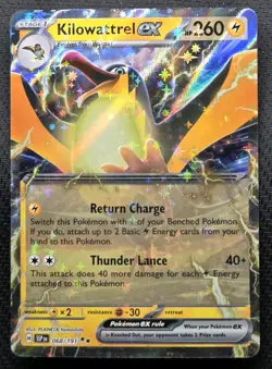 Pokemon TCG Kilowattrel EX 068/191 Surging Sparks Near Mint Pack Fresh! - Image 1