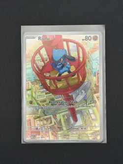 Pokemon Riolu 010 Black Star Promo Full Art MEP: Mega Evolution Promo - NM - Image 1