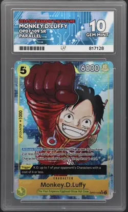 ONE PIECE OP07-109 ALTERNATE ART 500 YEARS IN THE FUTURE MONKEY D. LUFFY ACE 10 - Image 1