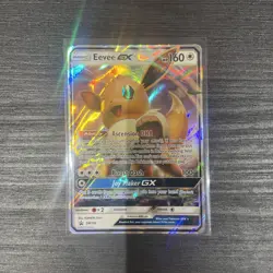 Eevee GX SM174 Sun & Moon Ultra Rare Holo Black Star Promo Pokemon Card - Image 1