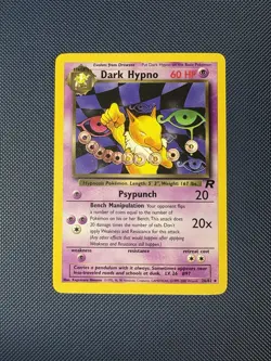 Dark Hypno 26/82 *CLEAN* Team Rocket Unlimited Non Holo Rare Pokemon Card NM - Image 1