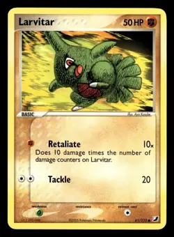 Larvitar 61/115 Unseen Forces Pokemon EXC BUY 2 CARDS GET 1 FREE! - Image 1