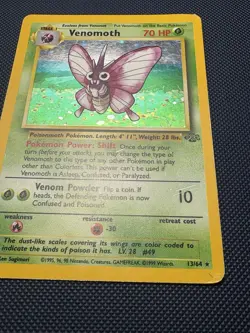 Venomoth 13/64 Jungle Unlimited Holofoil Pokemon Trading Card HP - Image 4