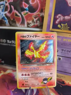 Pokemon Karte Card Rocket's Moltres Lavados Gym Challenge Holo Wotc japanese NM- - Image 1