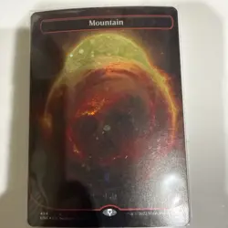 Mountain (494) (Borderless); Galaxy Foil; Unfinity - NM - Ships free - Image 2