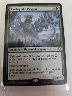 MTG, Earthquake Dragon Commander Legends: Battle for Baldur's Gate Regular NM - Image 1