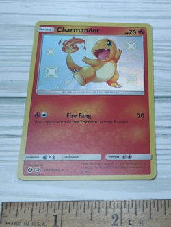 Charmander Shiny Holo Rare Hidden Fates Shiny Vault SV6/SV94 NM Pokemon TCG Card - Image 1