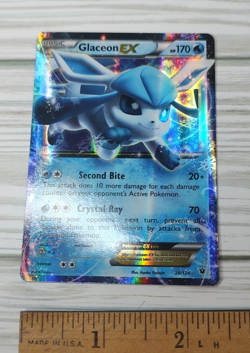 Pokemon Glaceon EX 20/124 Full Art Ultra Rare Holo Beast EX 170HP English TCG - Image 1