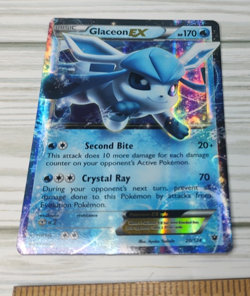 Pokemon Glaceon EX 20/124 Full Art Ultra Rare Holo Beast EX 170HP English TCG - Image 2